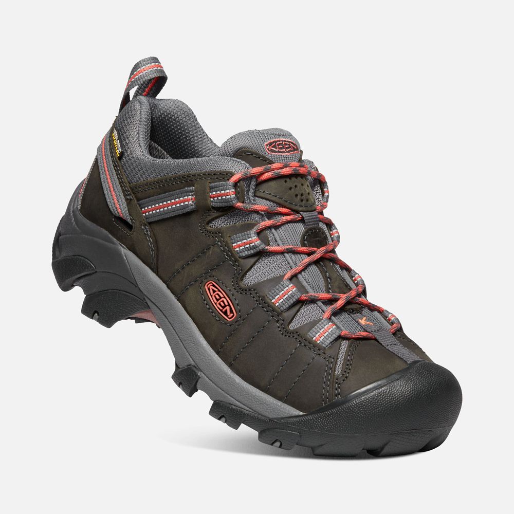 Keen Outdoor Ayakkabı Kadın Siyah Kahverengi - Targhee Ii Waterproof - Türkiye GSBQ96140